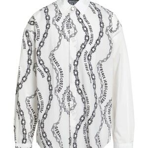 Versace Jeans Collection Black and White Chain Print shirt